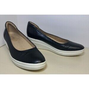 Naturalizer Women’s Black Wedge Slip-On Size 9 Comfort Support Shoe